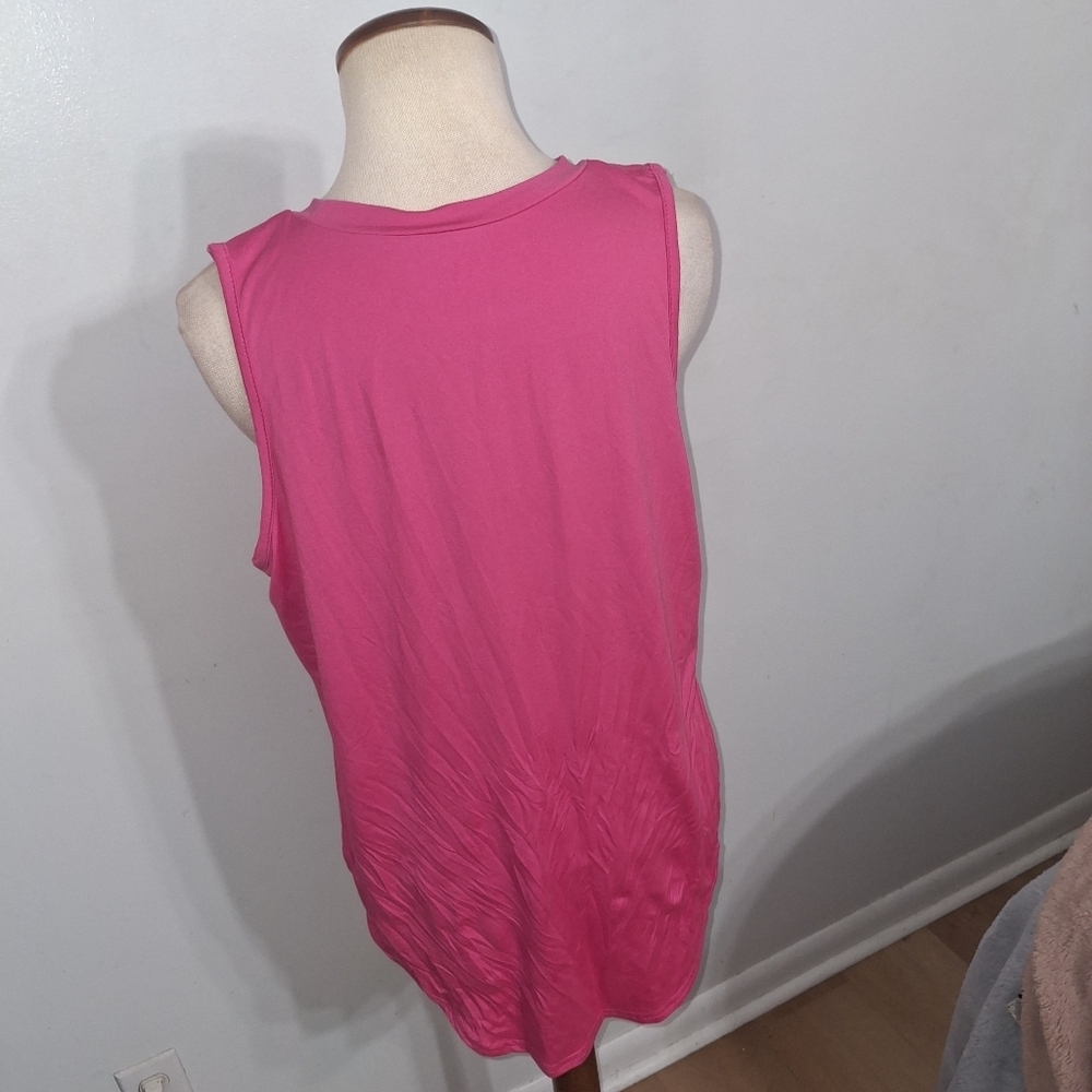 SHEIN Pink Sleeveless Tee- W Sz 12 - Picture 3 of 4